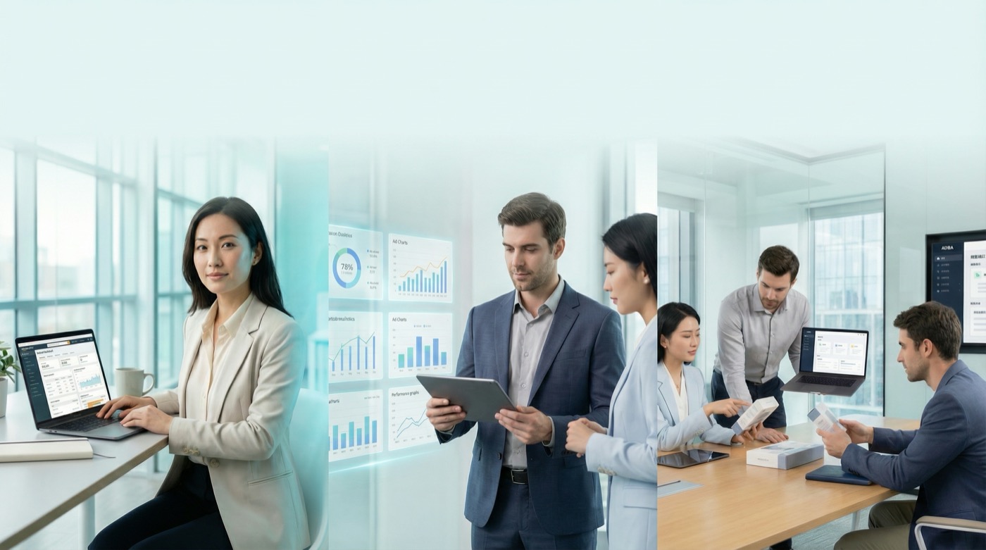 AIFBA customer stories and enterprise collaboration collage